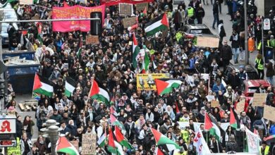 Berlin’de İsrail karşıtı protestolar düzenleniyor