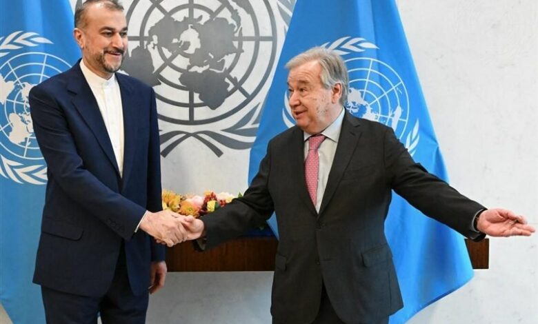 Ülkemiz dışişleri bakanının Guterres ile görüşmesi