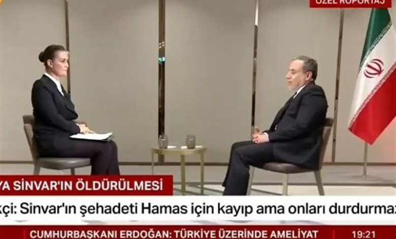 Araghchi: Filistin ve Kafkasya konusunda Türkiye ile aynı görüşü paylaşıyoruz