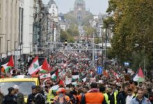 Berlin ve Brüksel’de binlerce kişi Filistinlilere destek için protesto düzenledi