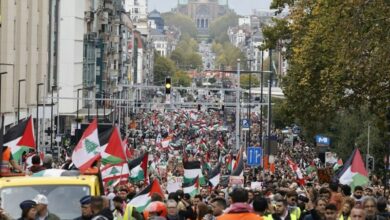 Berlin ve Brüksel’de binlerce kişi Filistinlilere destek için protesto düzenledi