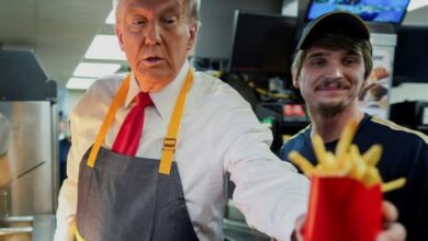 Trump McDonald’s restoranında çalışıyor